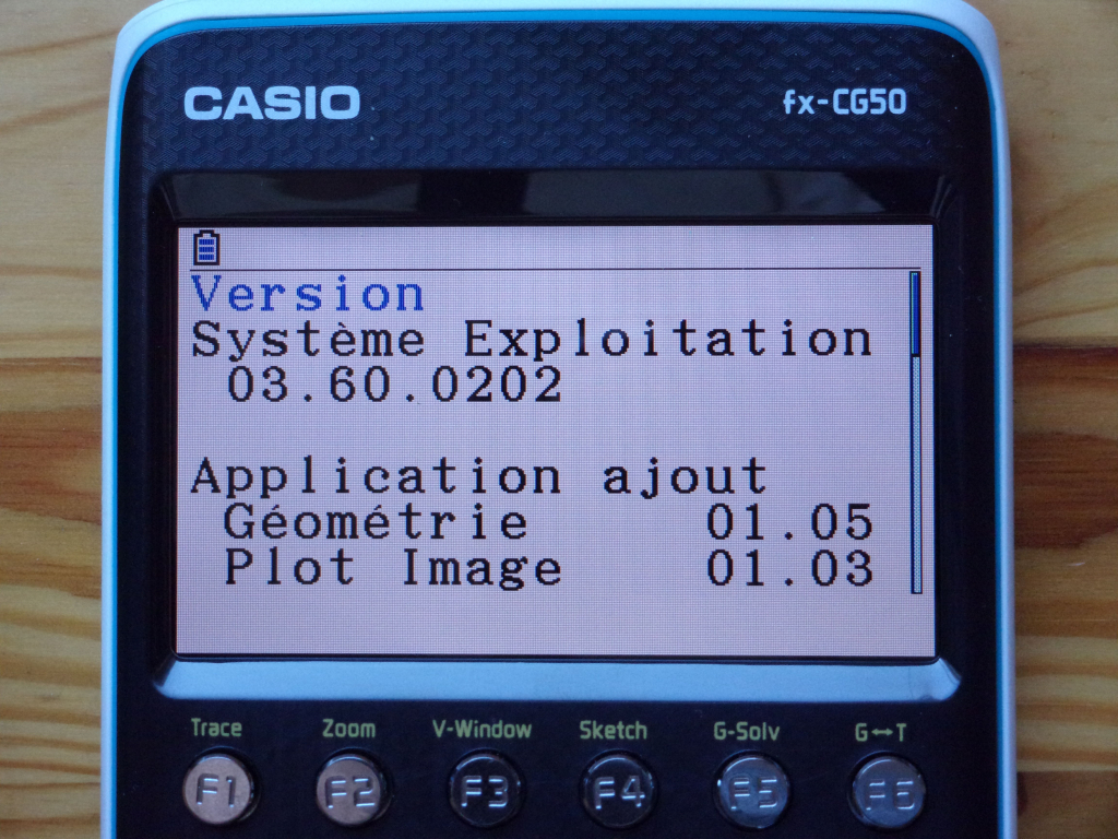 Casio fx-CG50 + OS 3.60
