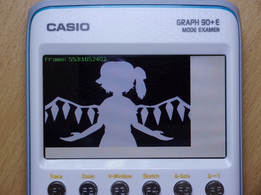 Graph 90+E + Bad Apple 320×200