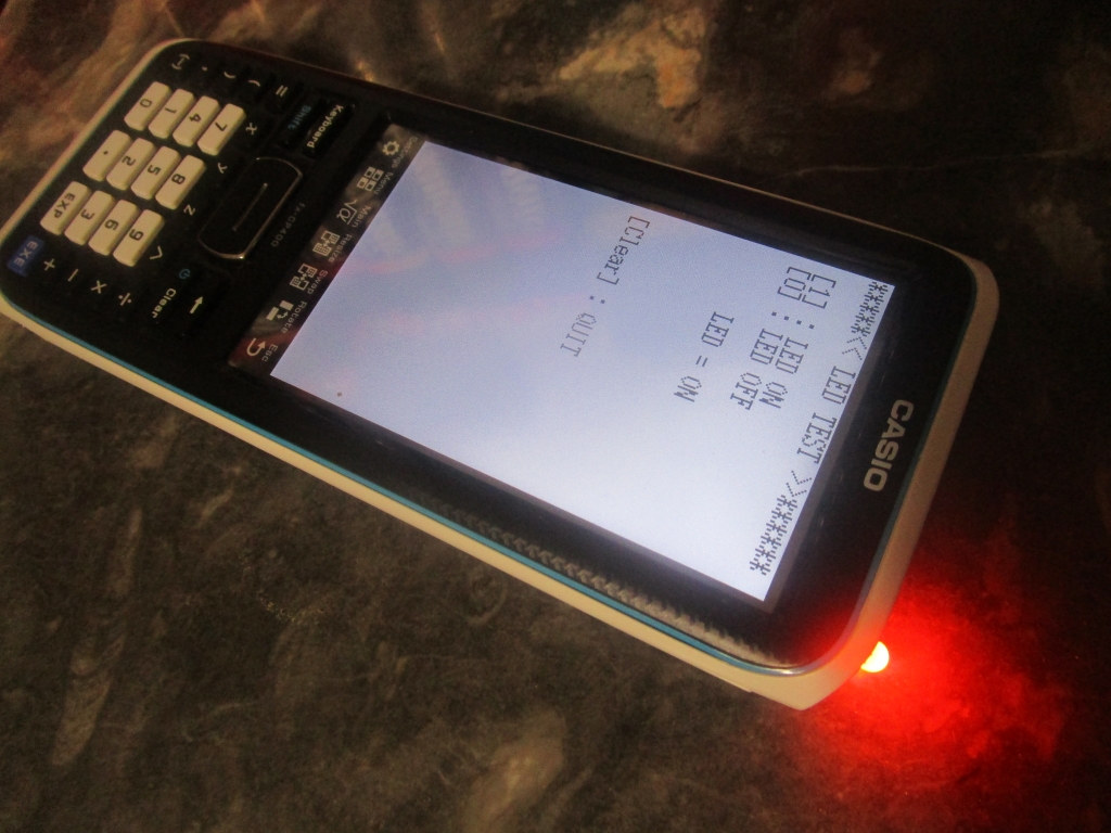 Casio fx-CP400 + LED exam