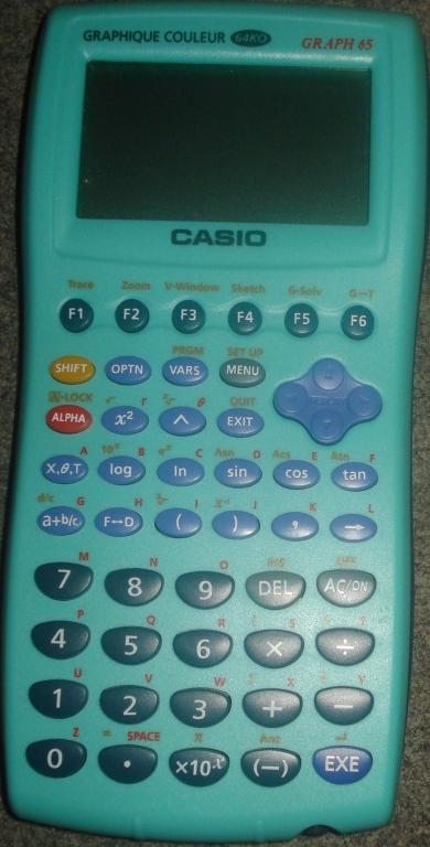 Casio Graph 65 graphique couleur