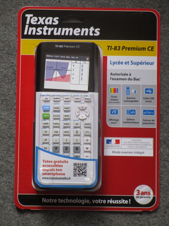 TI-83 Premium CE - rentrée 2018