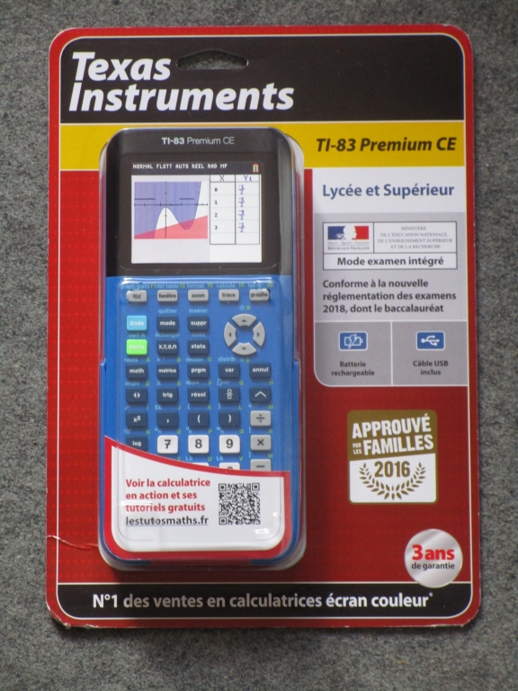 TI-83 Premium CE - rentrée 2018