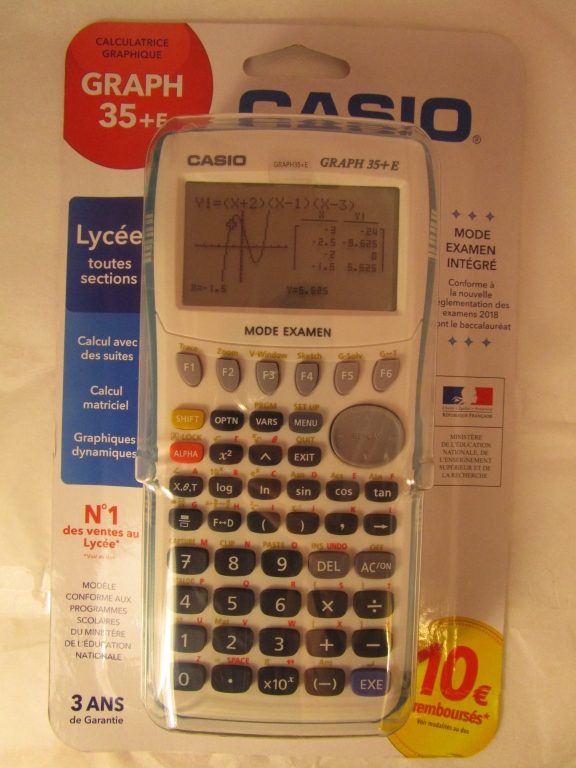 Casio Graph 35+E sous emballage