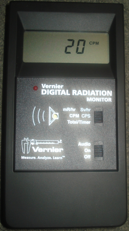 Capteur radioactivité Vernier