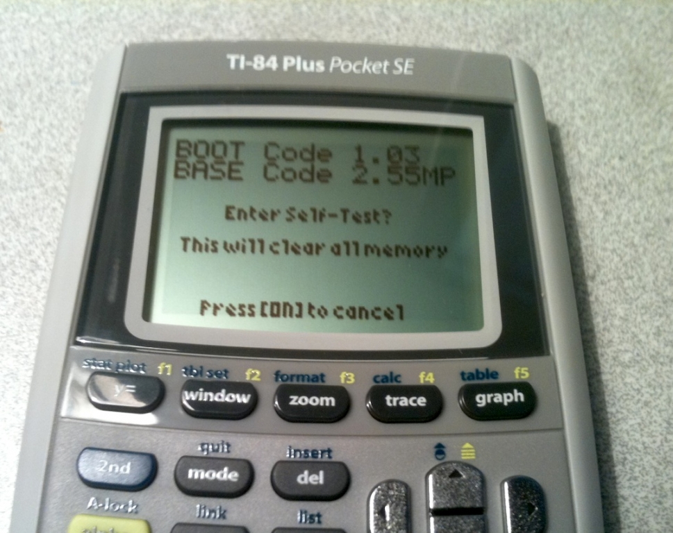 TI-84 Plus Pocket SE - AutoTest