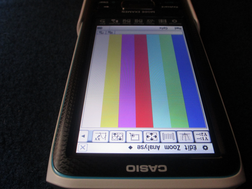 Casio fx-CP400+E + image mire