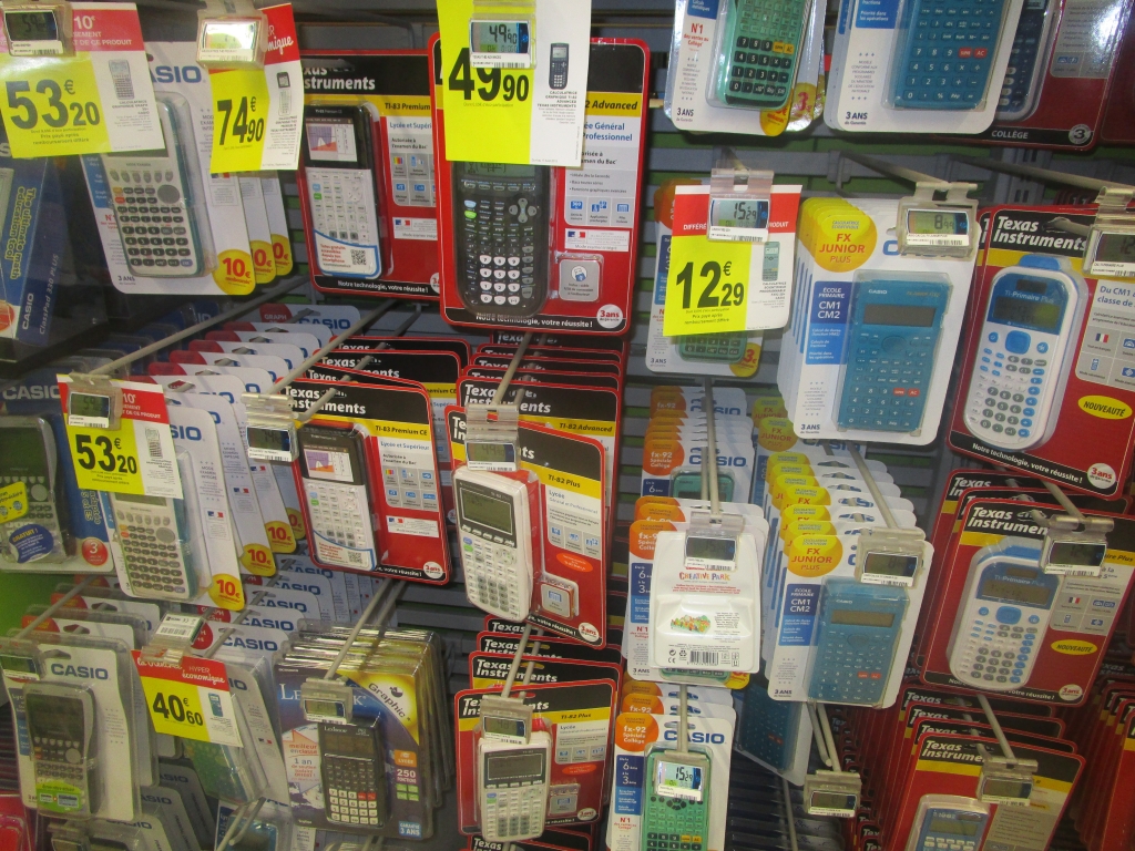 Calculatrices Carrefour, 08/2015