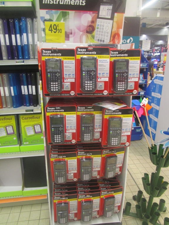 Calculatrices Carrefour, 08/2015