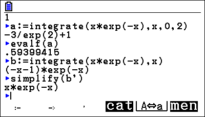 KhiCAS (giac/xcas) sur Graph90+E