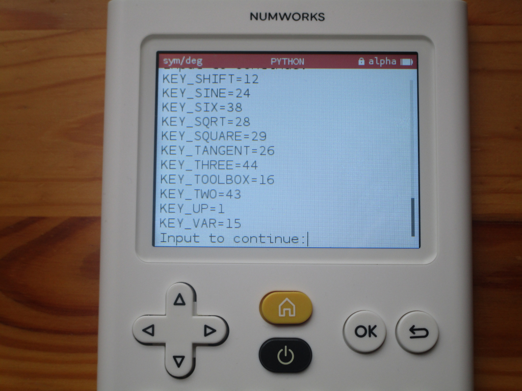 NumWorks + Omega 1.18.2