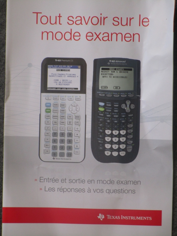 Dépliant mode examen 2019