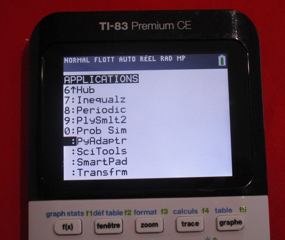 Appli TI-83 Premium CE Python