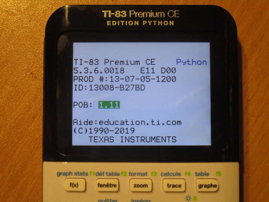 TI-83 Premium CE Edition Python