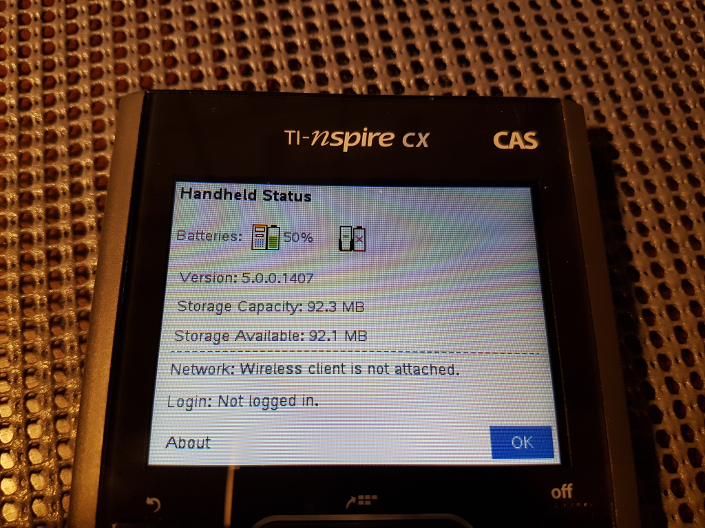 TI-Nspire CX II CAS DVT 1.1