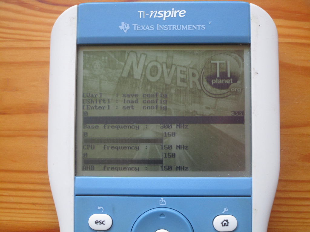 TI-Nspire + Nover @150MHz