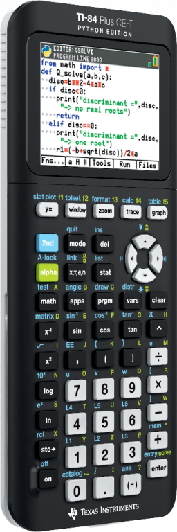 TI-84 Plus CE-T Python Edition