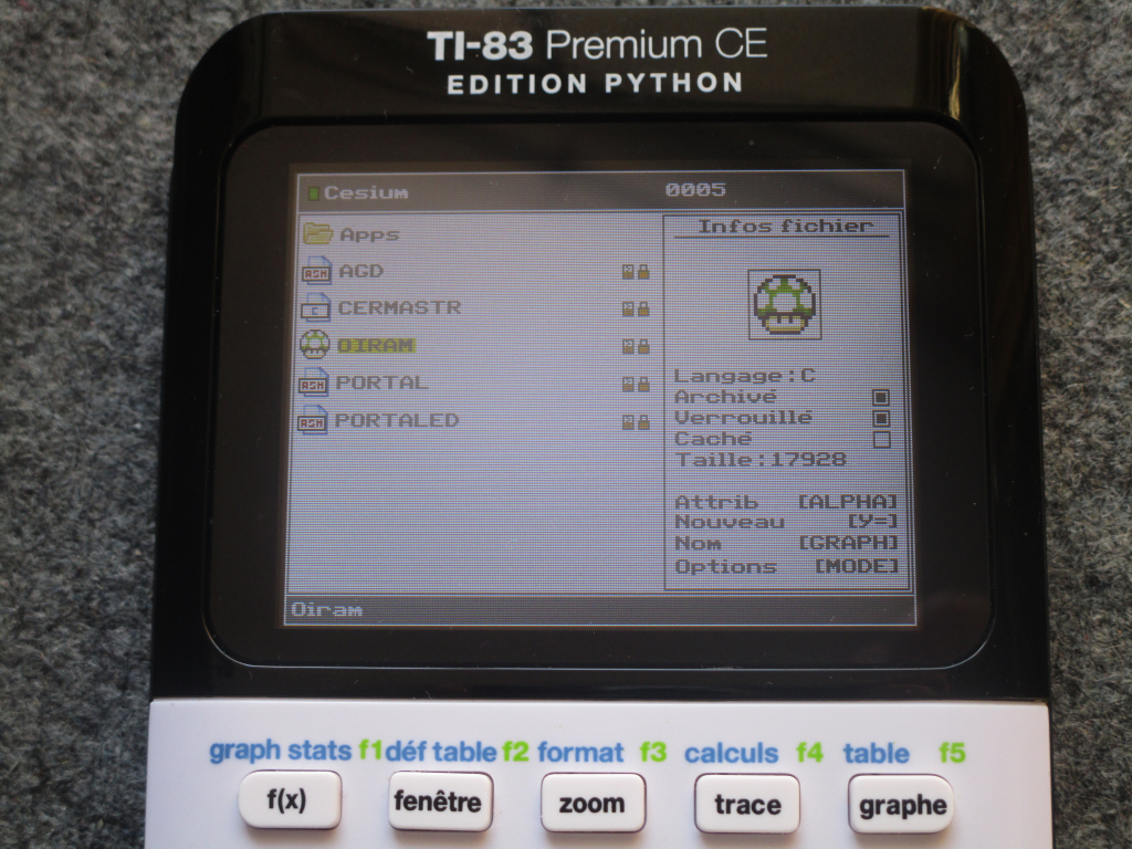 TI-83 Premium CE Python + Cesium