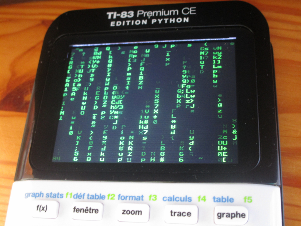 TI-83 Premium CE + CodeRain