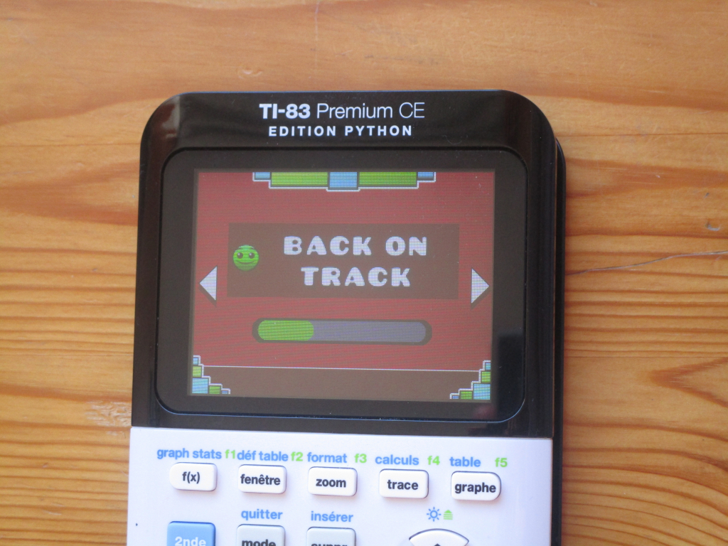TI-83PCE + GD & Back on track