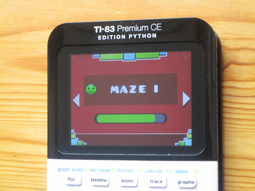 TI-83PCE: Geometry Dash & Maze I