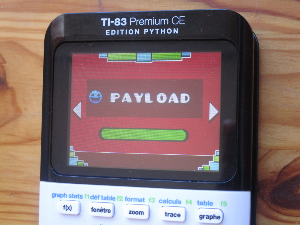 TI-83PCE: Geometry Dash Payload