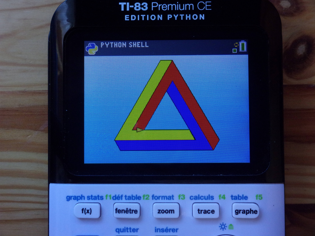 TI-83 Premium CE + Python turtle