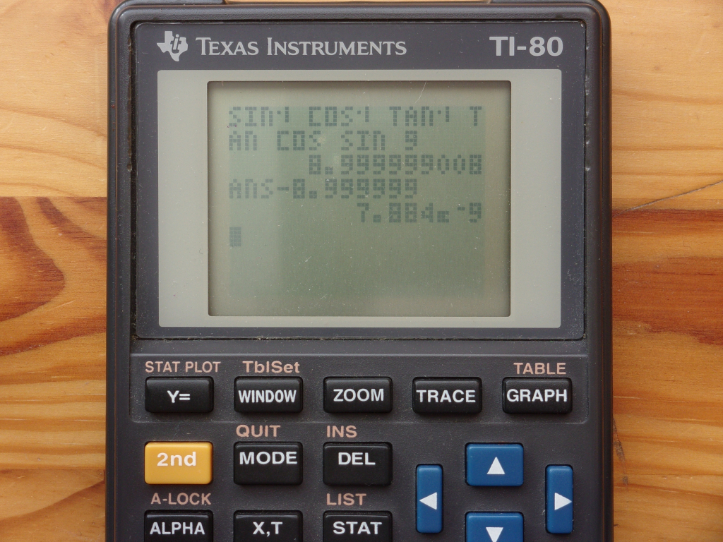 TI-80 + signature trigo