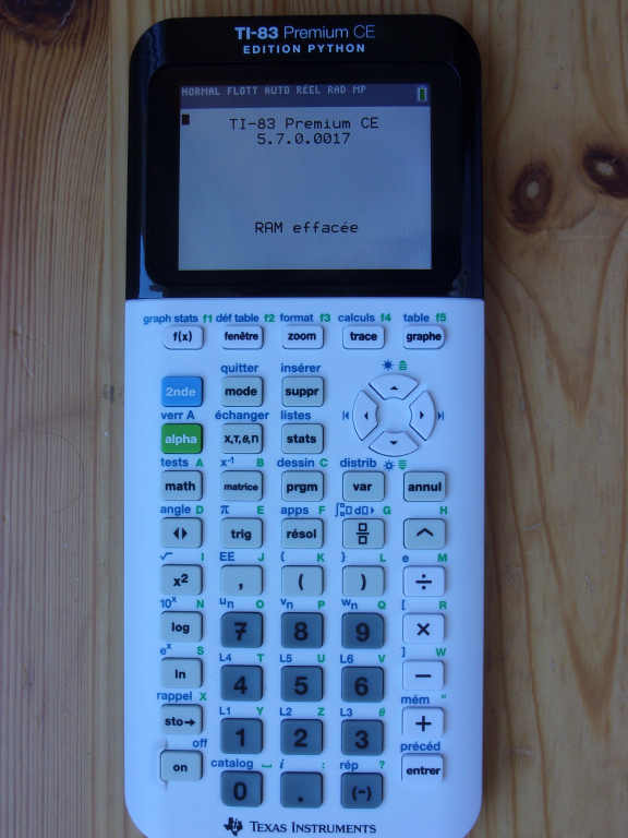 TI-83 Premium CE révision V