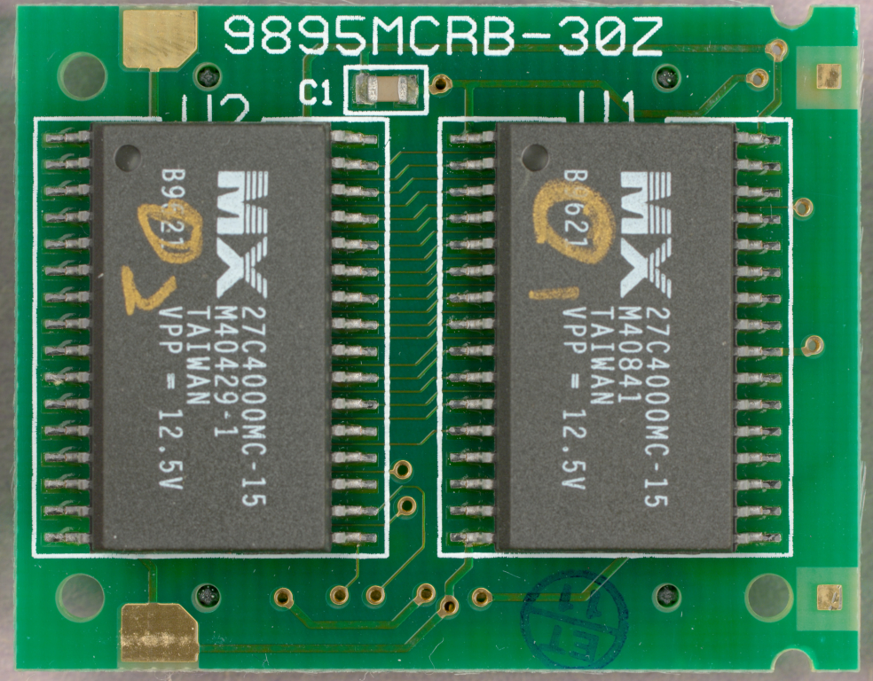 TI-92 I-0696O ROM Module Top