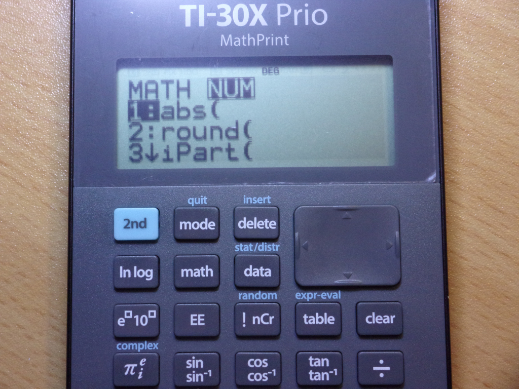 TI-30X Prio MathPrint - math