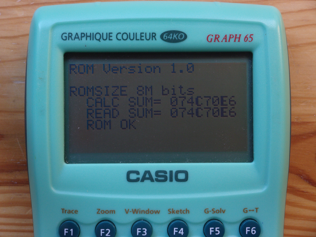 Graph 65 (GY) + test ROM