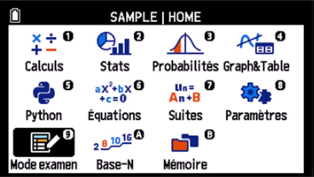 Graph Math+ : appli Mode Examen