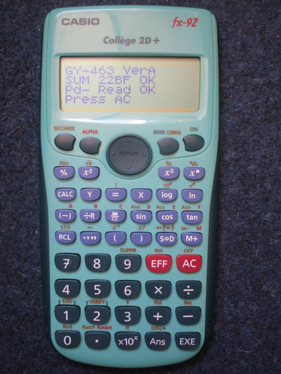 Calculatrice Scientifique Spéciale Collège Casio FX-92 Formules &  Graphiques