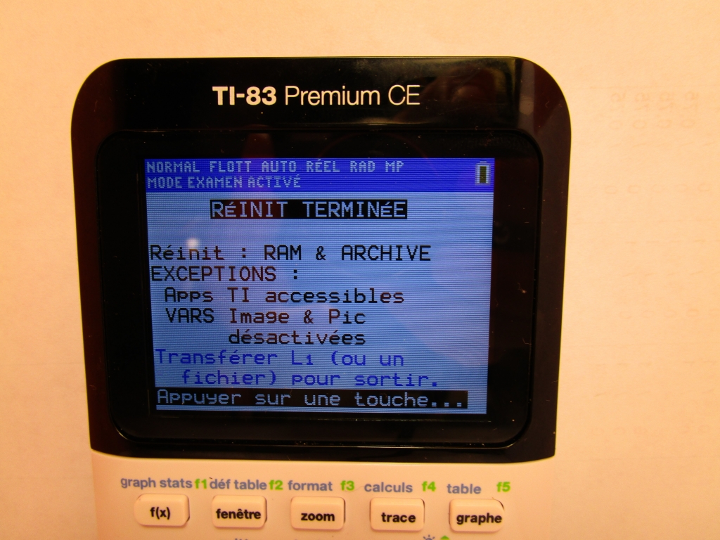 Test mode examen TI83 Premium CE News TIz80
