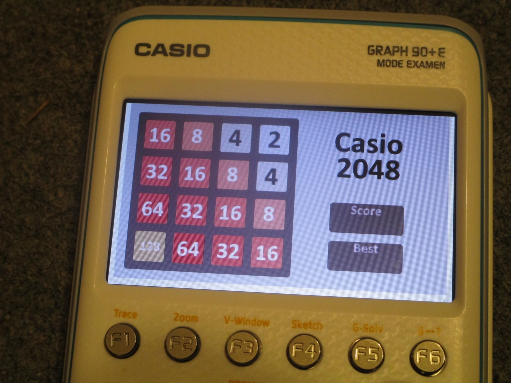 Casio Graph 90+E + 2048