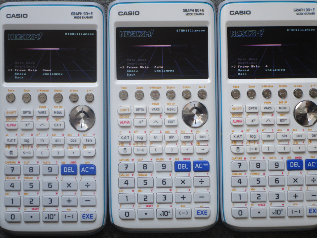 Casio Graph 90+E + NESizm