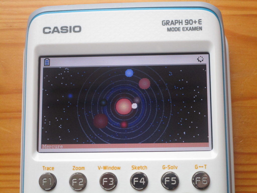 Casio Graph 90+E: Solar (Python)