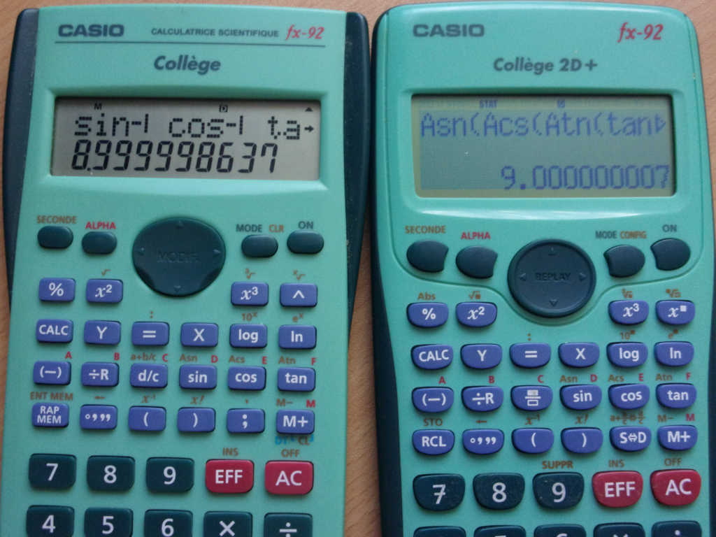 Casio fx-92 Collège & 2D+