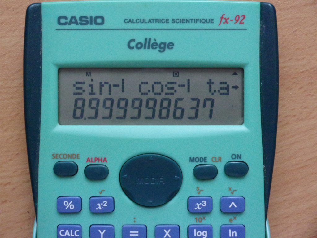 Casio fx-92 Collège (MS)