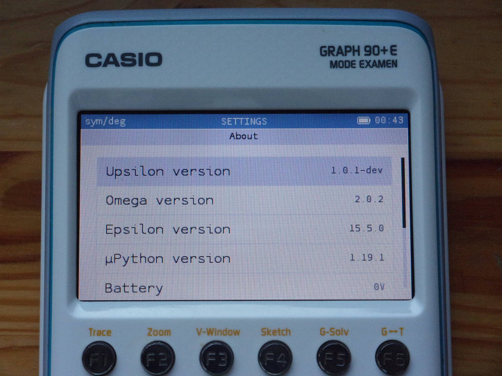 Casio Graph 90+E + Upsilon