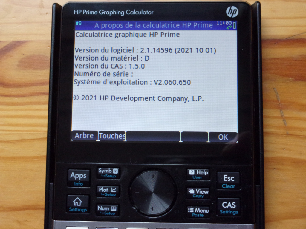 HP Prime + OS 2.1.14596