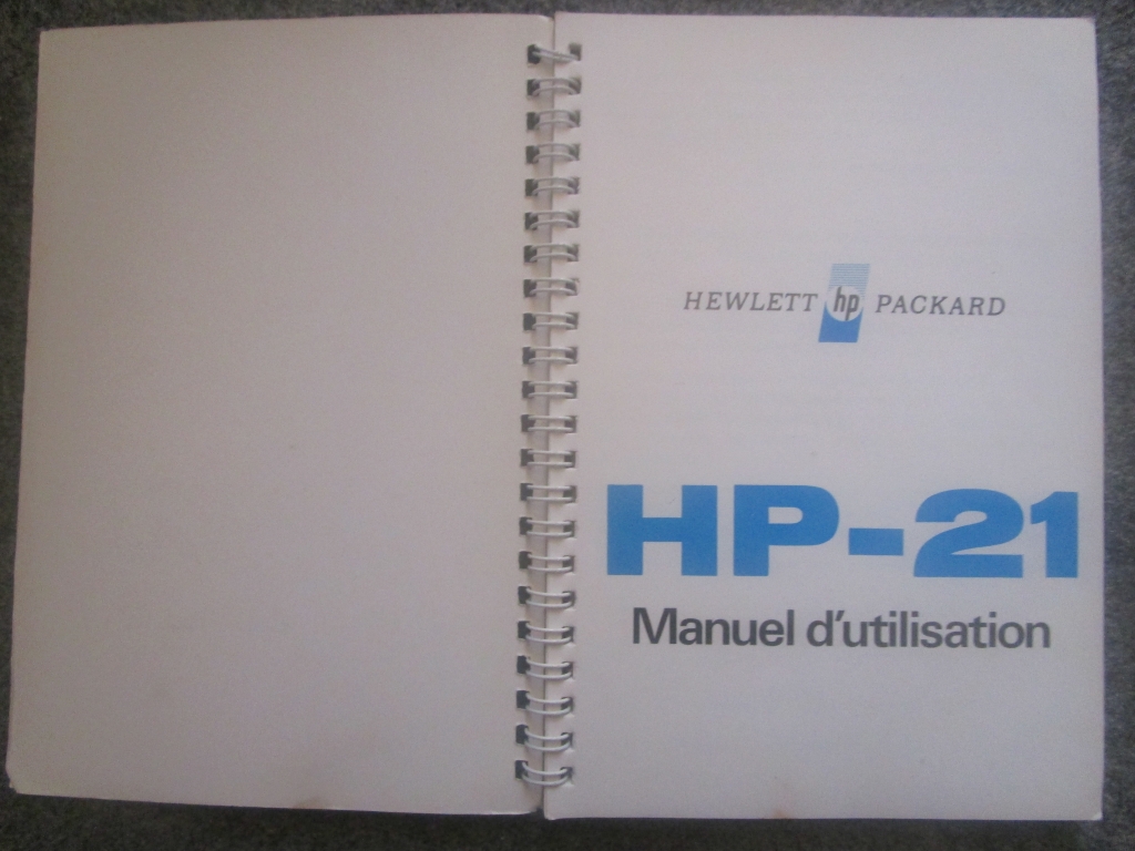 Manuel HP-21