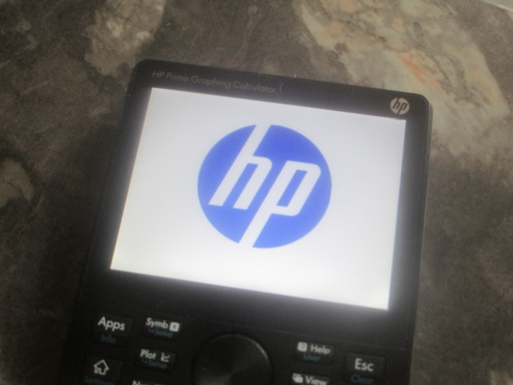 HP Prime + logo allumage