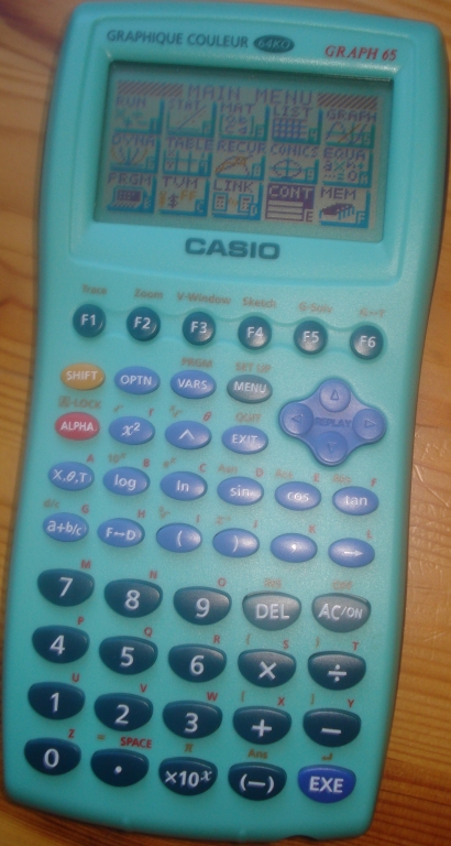 Casio Graph 65 graphique couleur