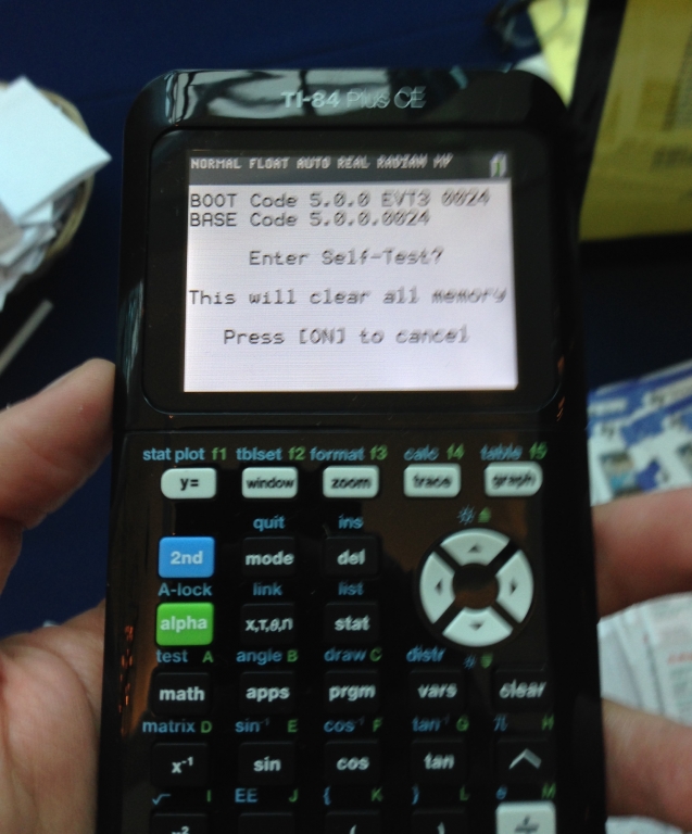 Exhibitor's TI-84 Plus CE