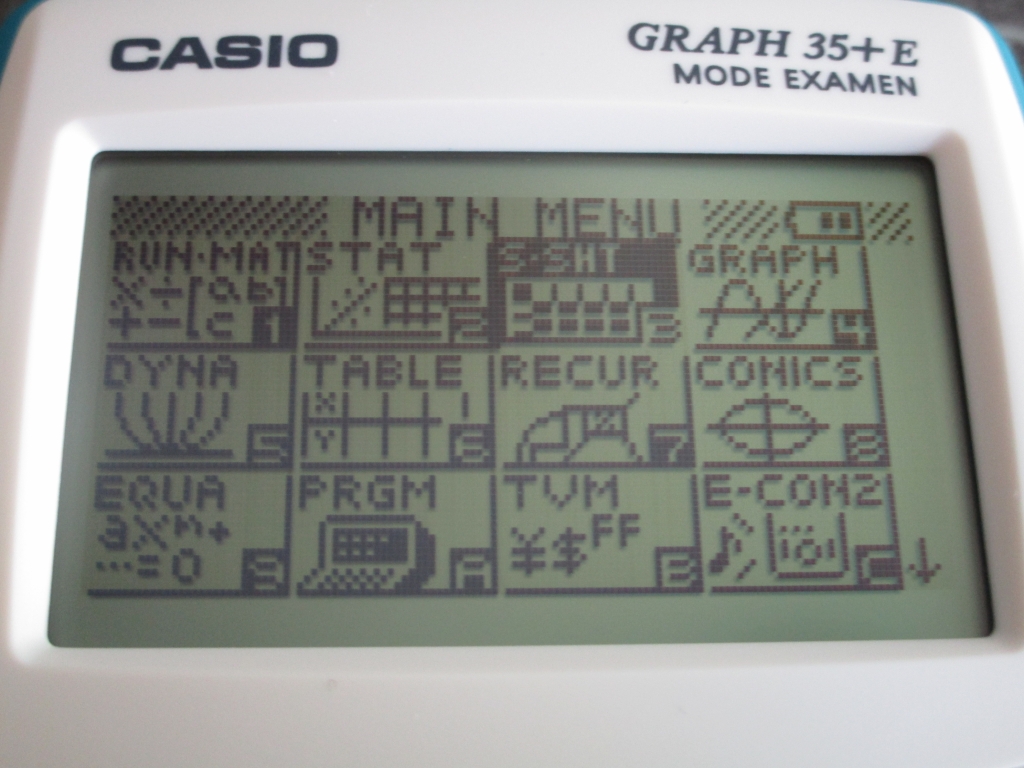 Casio Graph 35+E v2.10 (tableur)