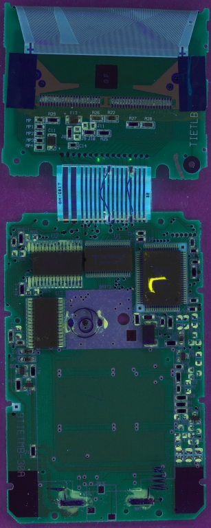 TI-81 0804828 PCB Rear UV