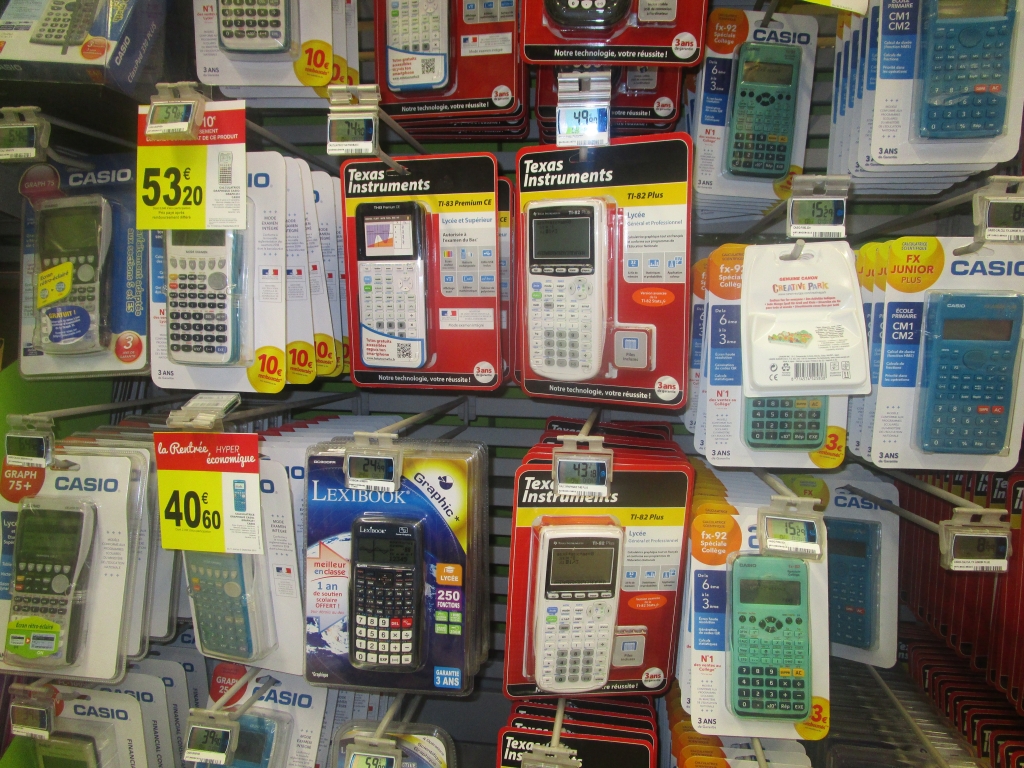 Calculatrices Carrefour, 08/2015