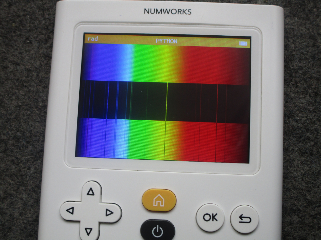 NumWorks + spectre Hélium