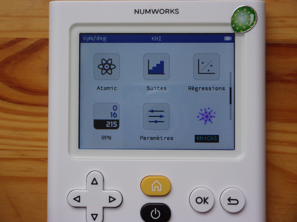 NumWorks + firmware Khi